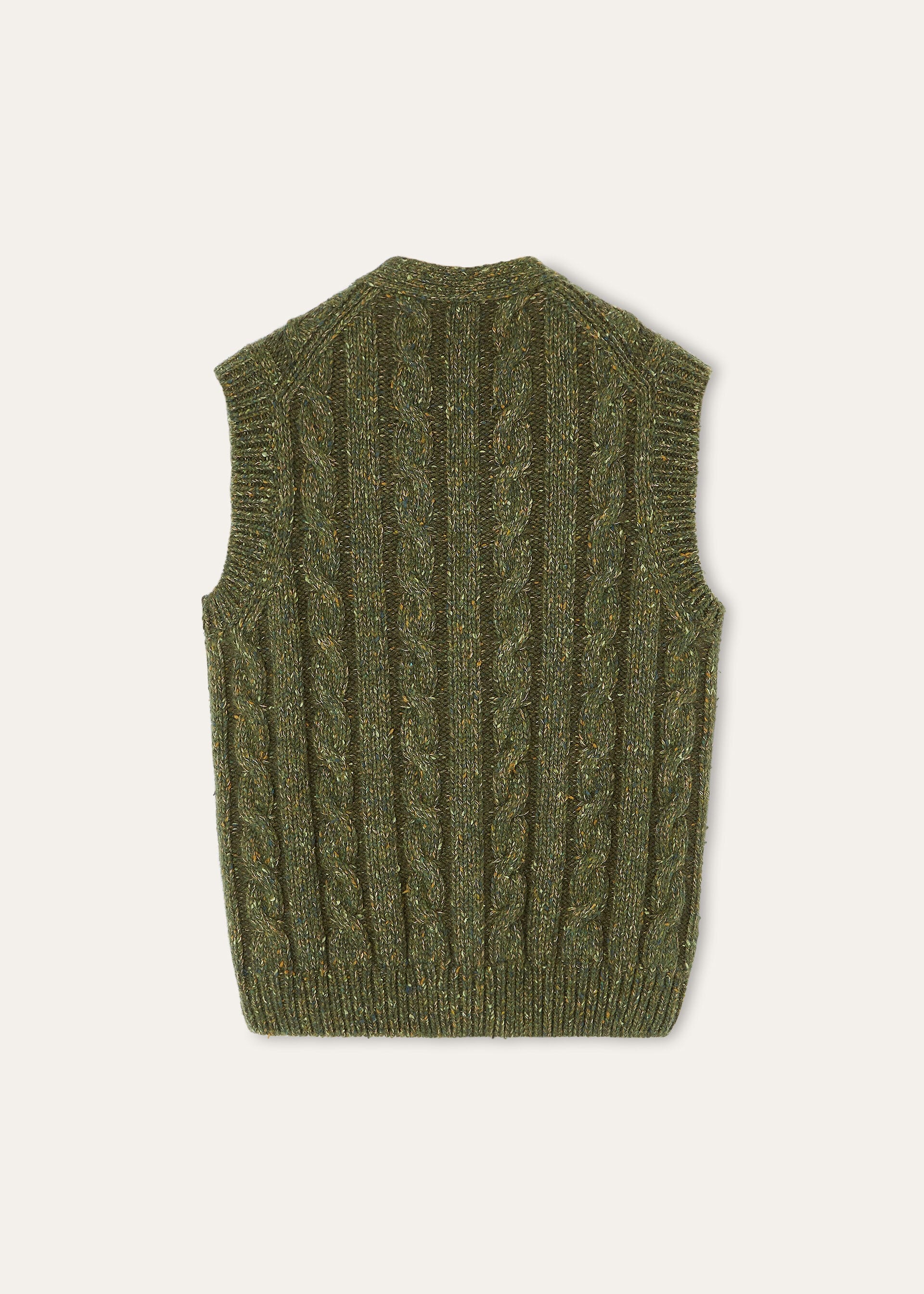 BRAEMAR VEST CASH LINEN GG 3