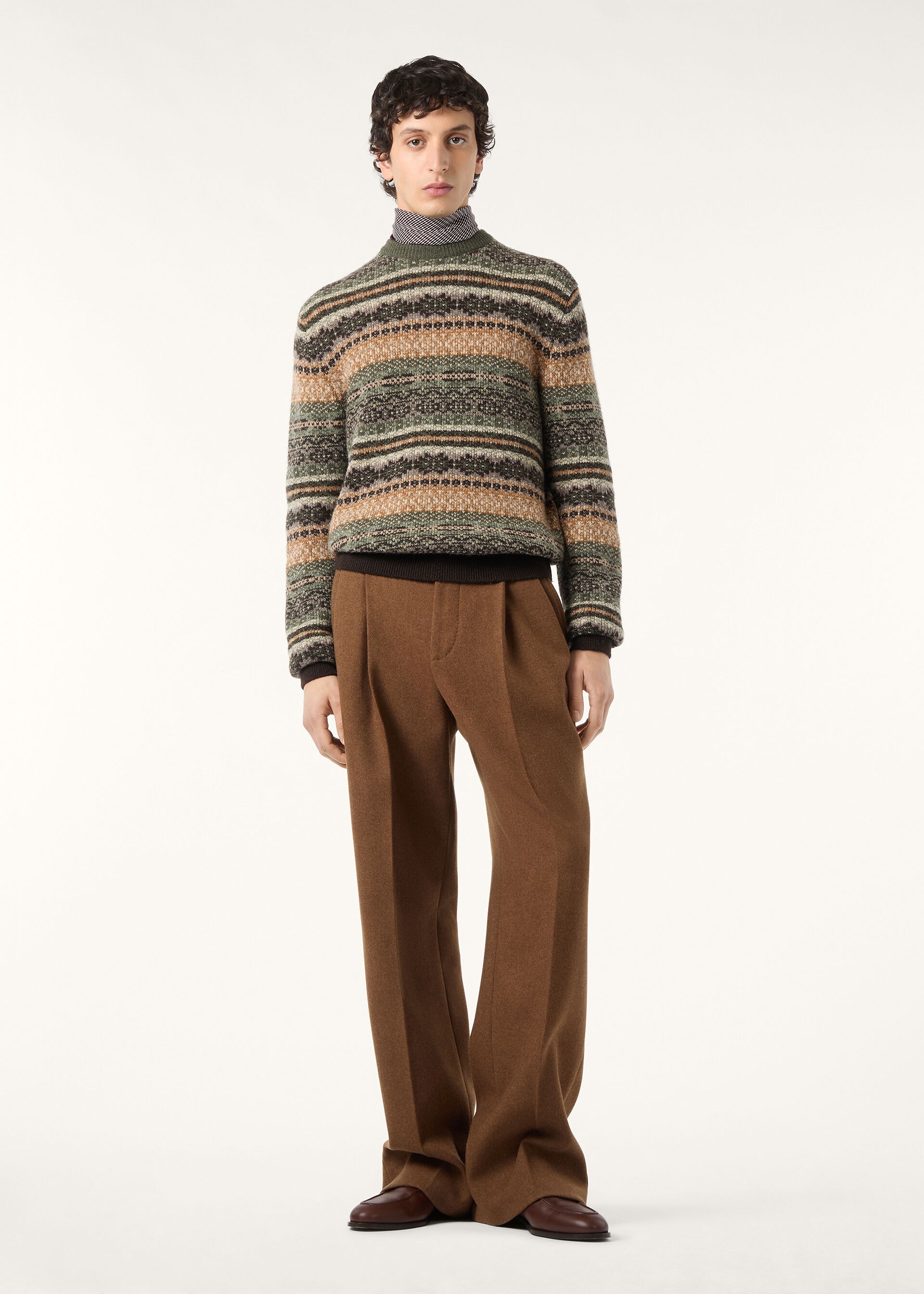 SPEYSIDE CREWNECK SWEATER CASH WOOL GG 5