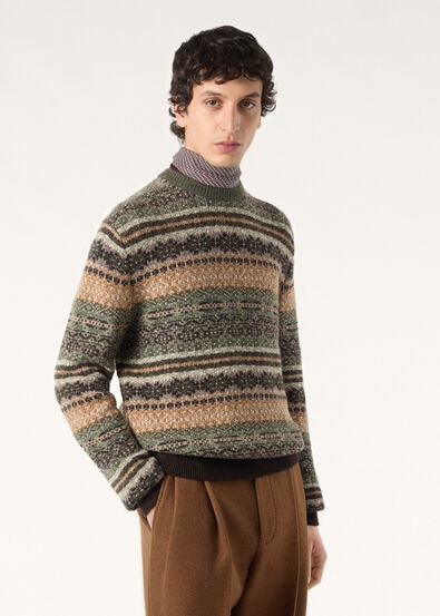 SPEYSIDE CREWNECK SWEATER CASH WOOL GG 5