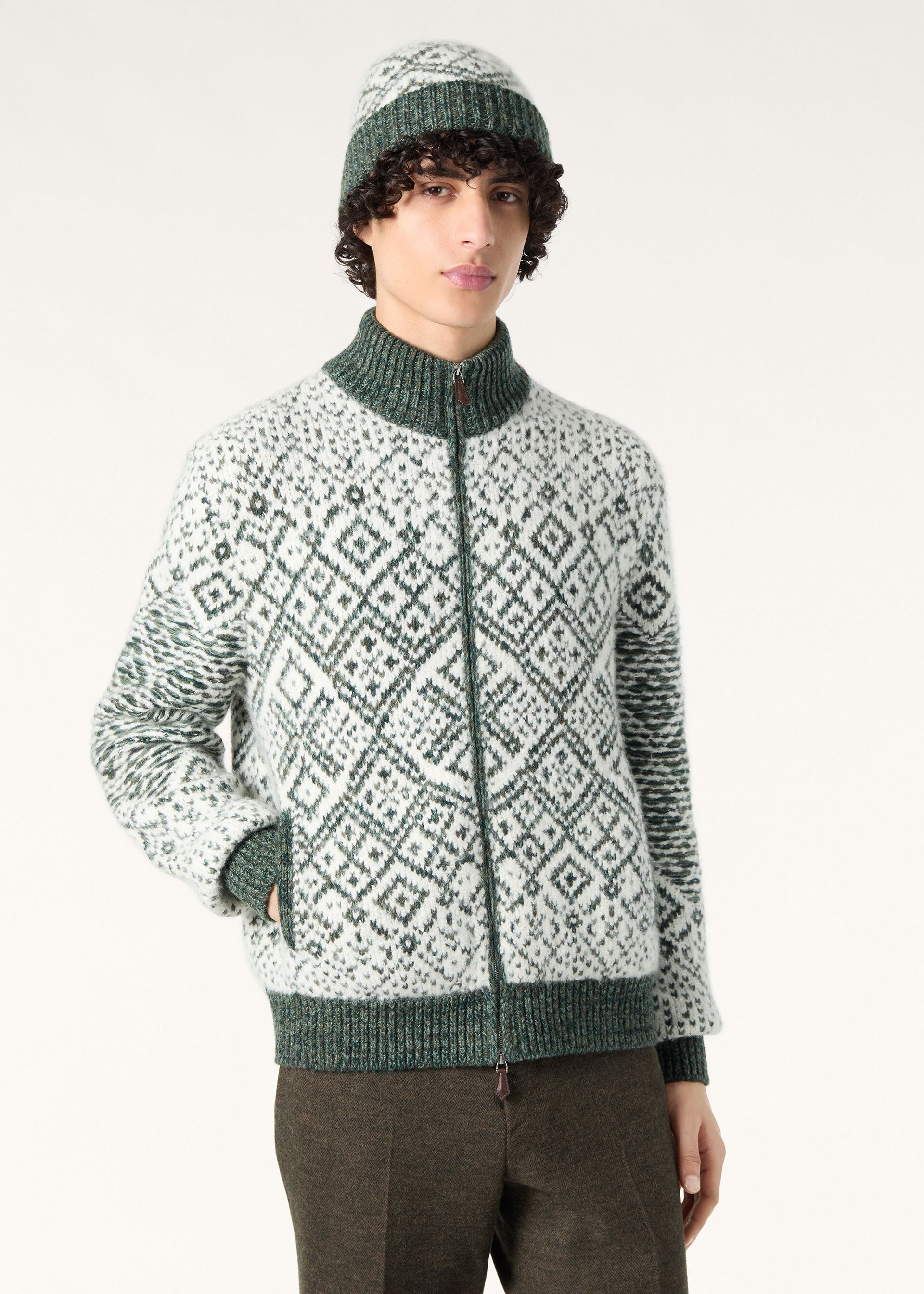 PAROO BOMBER SWEATER CASH SILK GG 3