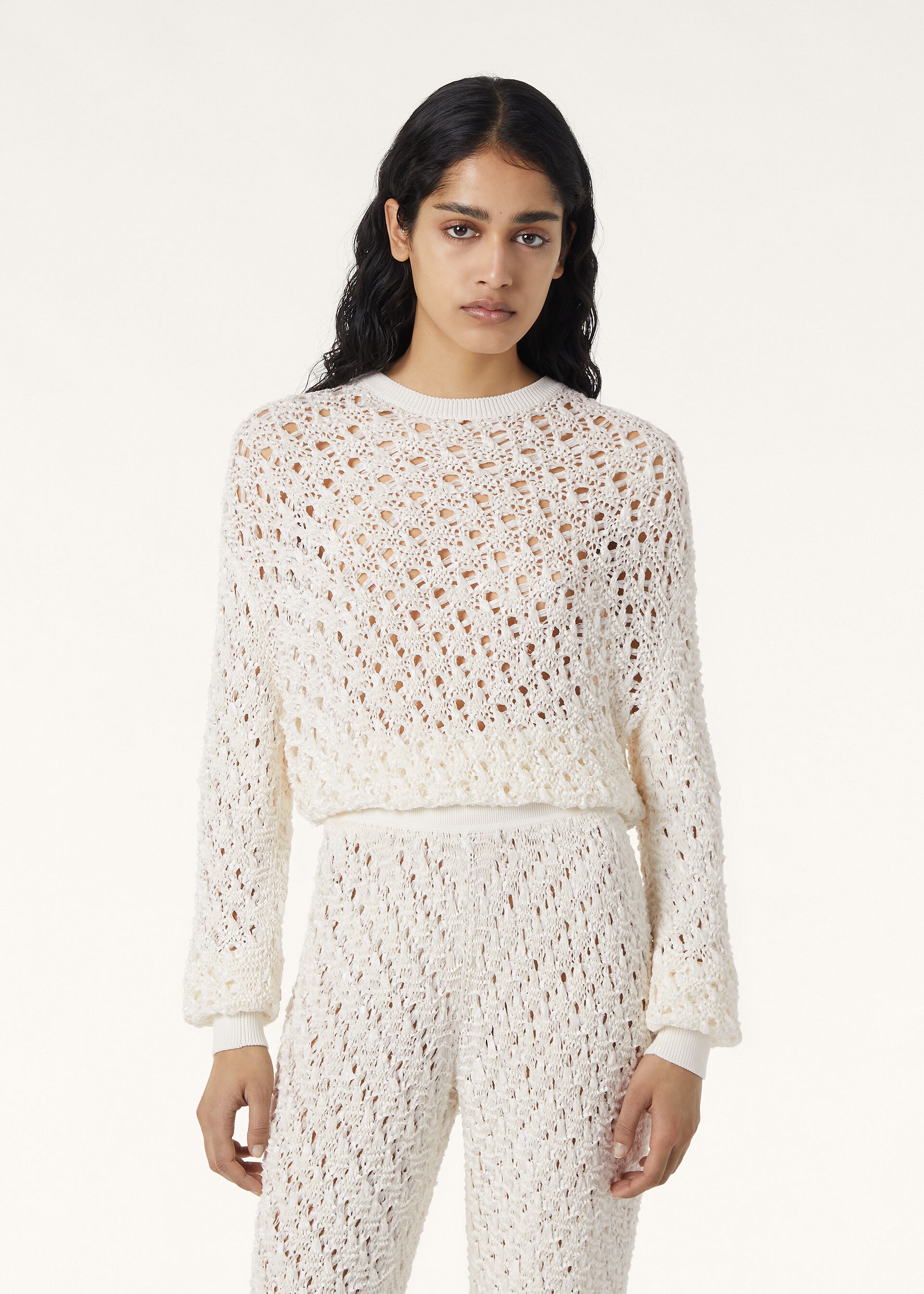 AIDA CREWNECK SWEATER SILK COTTON GG 2.5