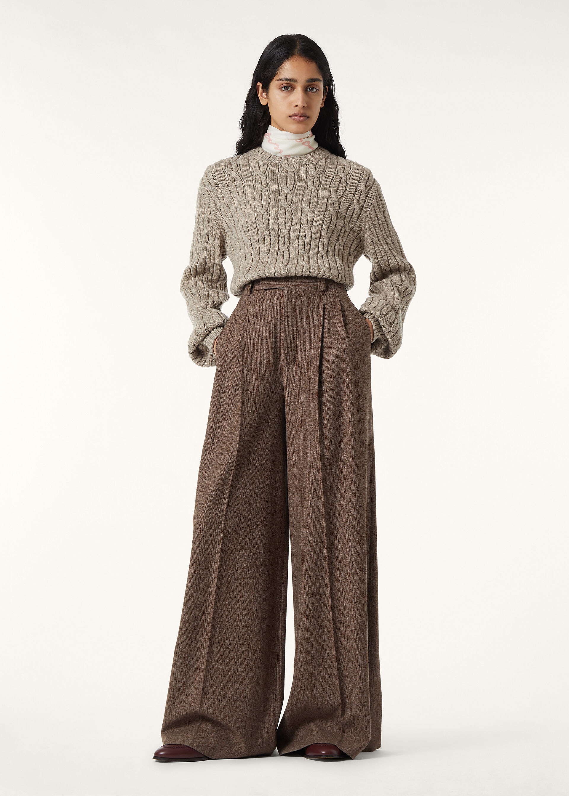NAPIER FIREFLY CREWNECK SWEATER CASH BLEND GG 5