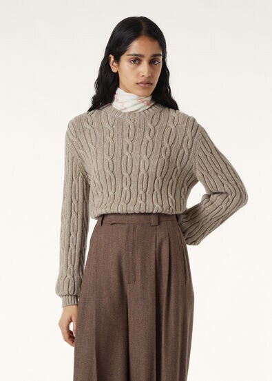 NAPIER FIREFLY CREWNECK SWEATER CASH BLEND GG 5