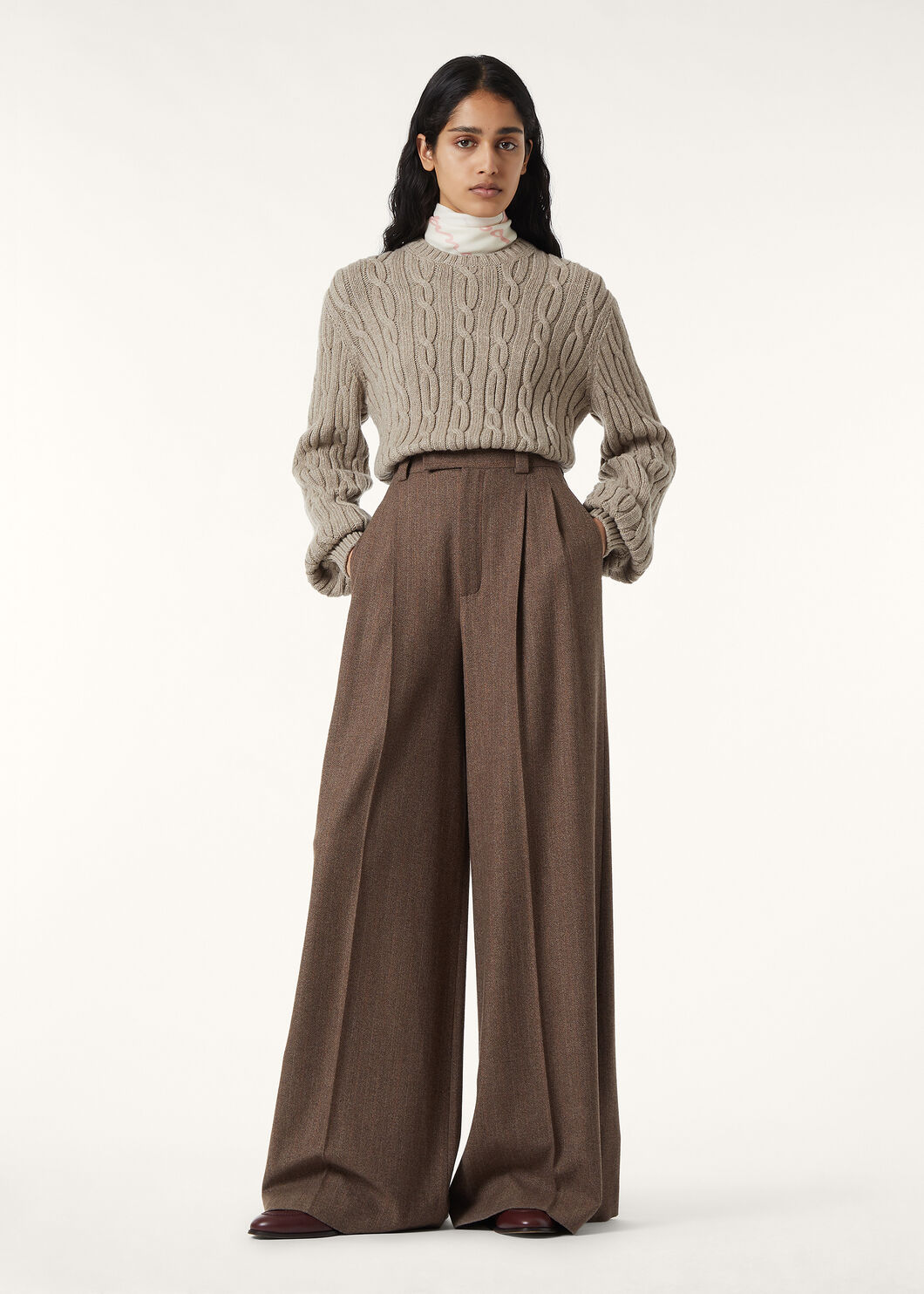 NAPIER FIREFLY CREWNECK SWEATER CASH BLEND GG 5
