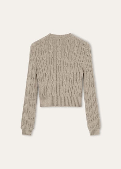 NAPIER FIREFLY CREWNECK SWEATER CASH BLEND GG 5