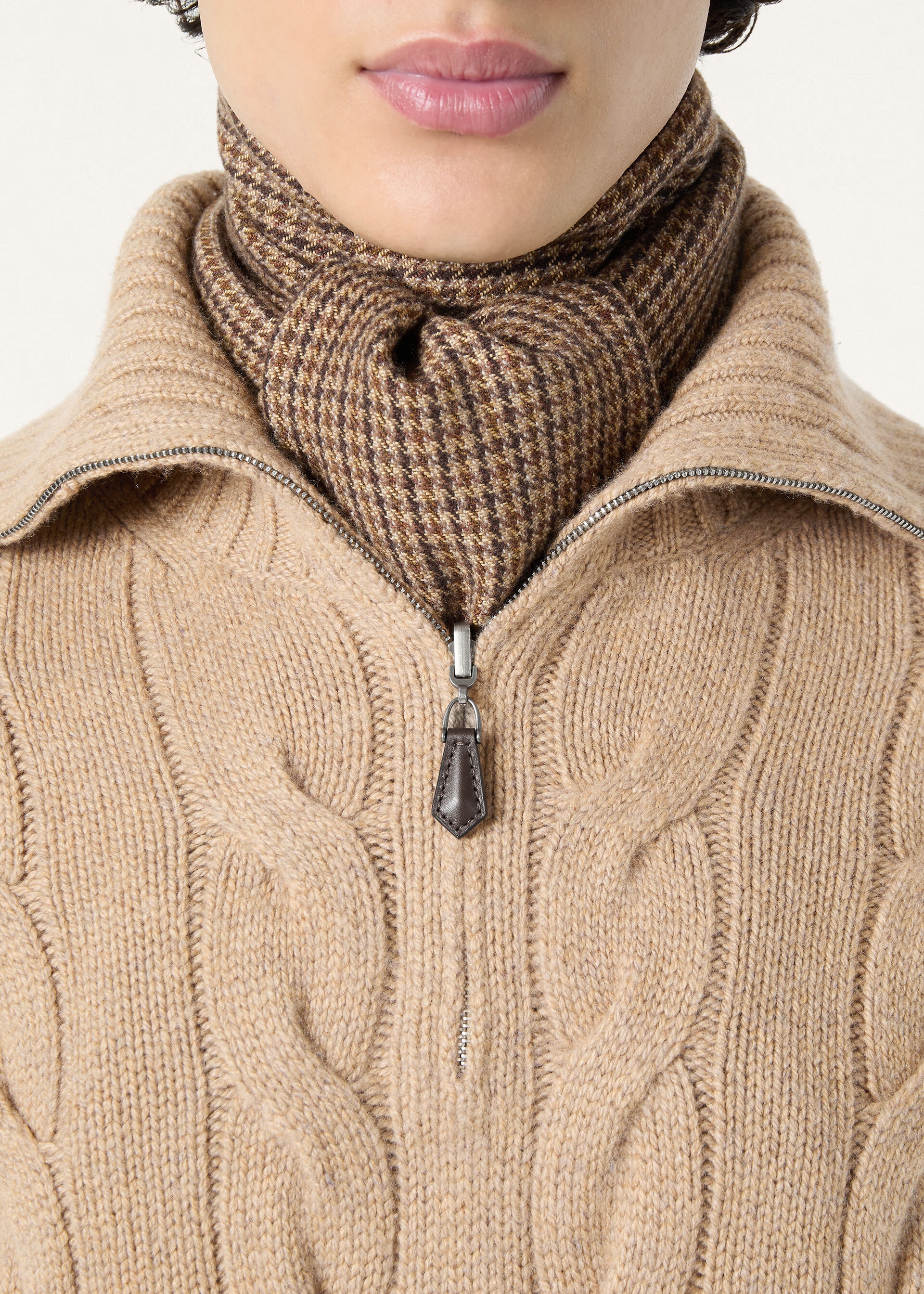 NAPIER HALF NECK SWEATER BABY CASH GG 5