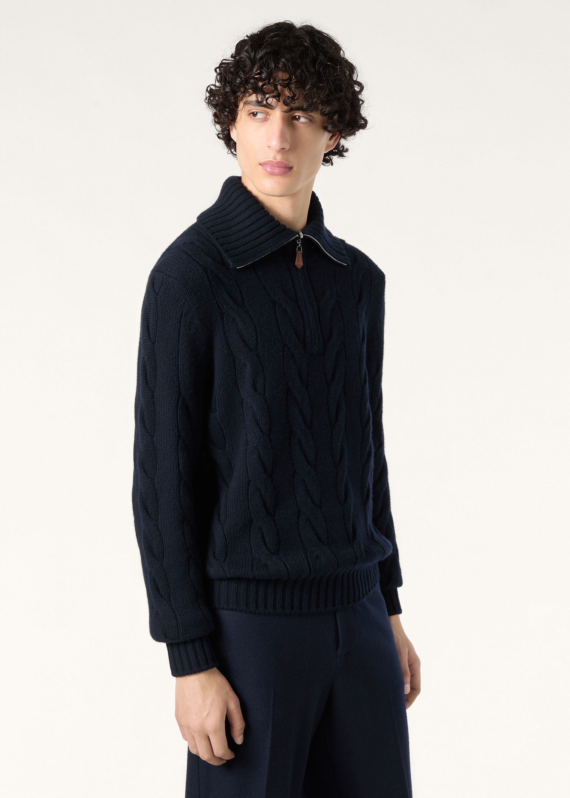 NAPIER HALF NECK SWEATER BABY CASH GG 5