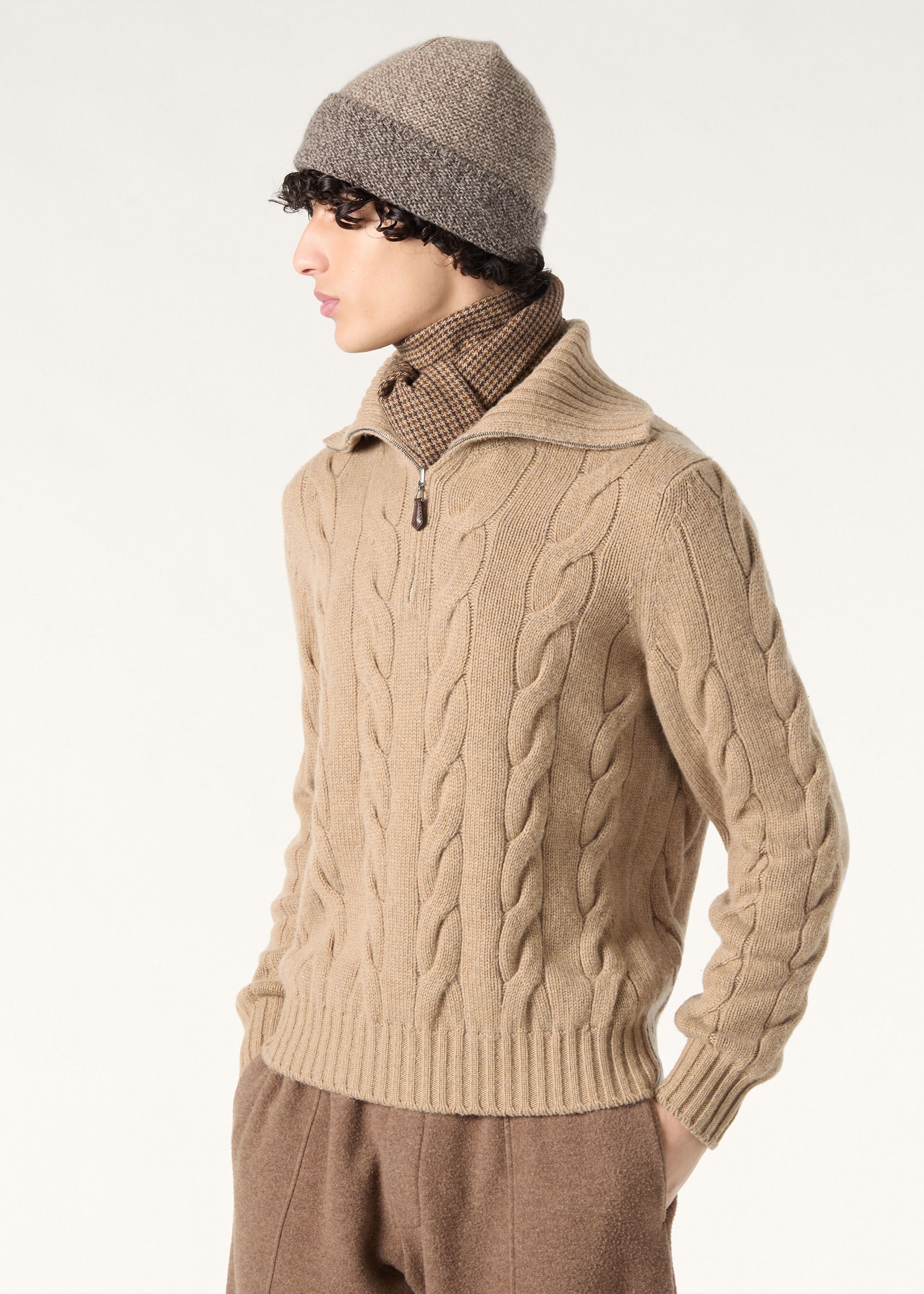 NAPIER HALF NECK SWEATER BABY CASH GG 5