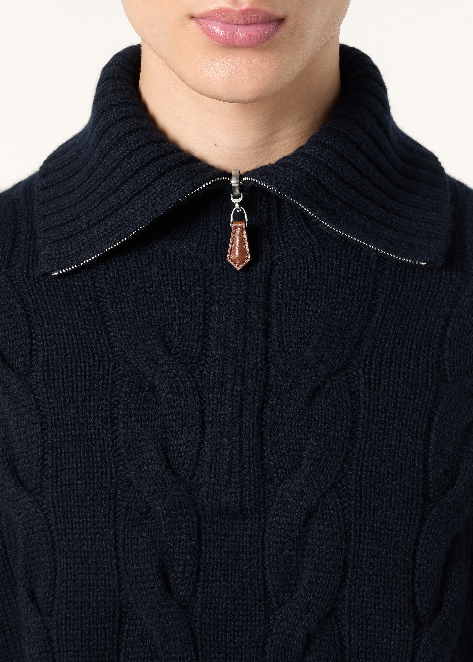 NAPIER HALF NECK SWEATER BABY CASH GG 5