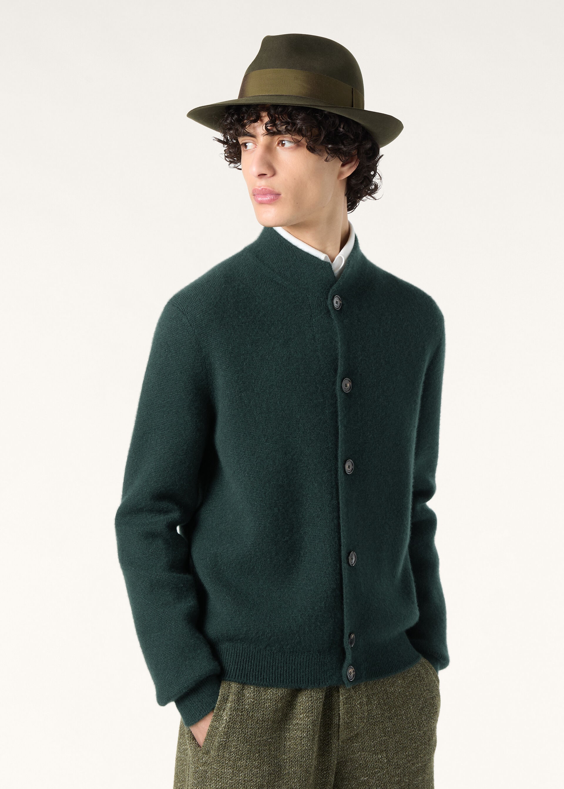THE RAMBLE BOMBER SWEATER CASH SILK GG 7