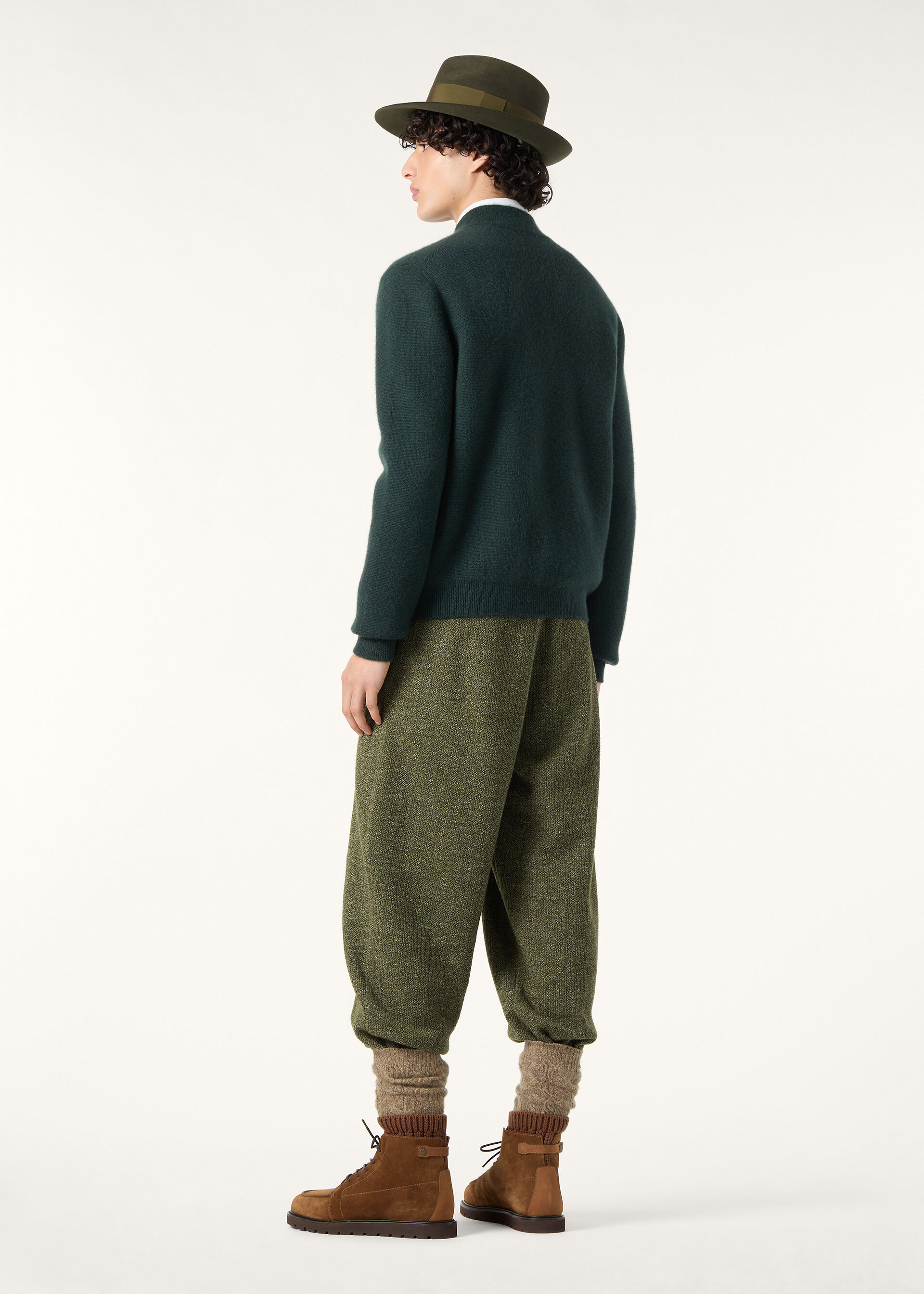 THE RAMBLE BOMBER SWEATER CASH SILK GG 7