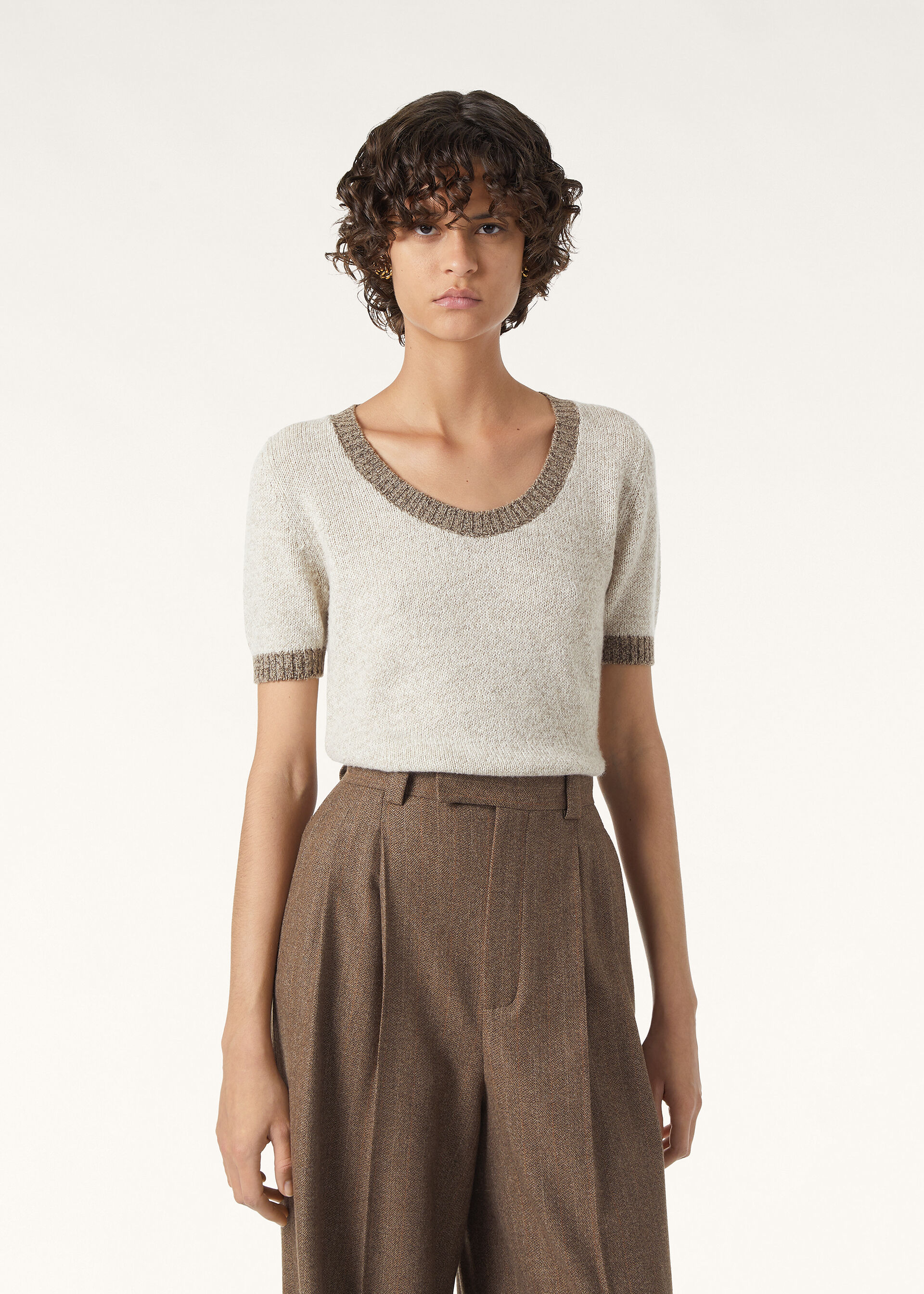 SHEEP MEADOW SS ROUNDNECK SWEATER CASH WOOL GG 8