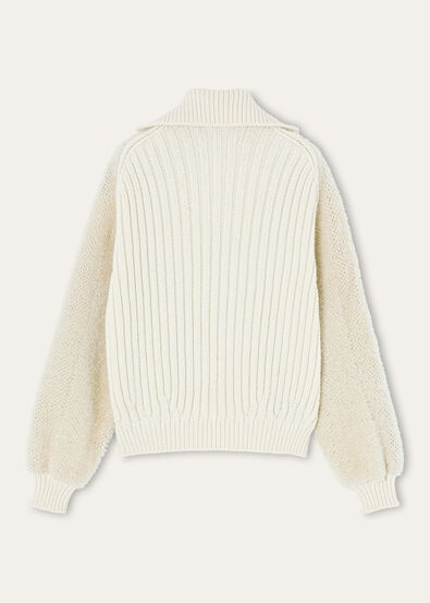 LES MENUIRES HALFNECK SWEATER  FUR WOOL GG 3