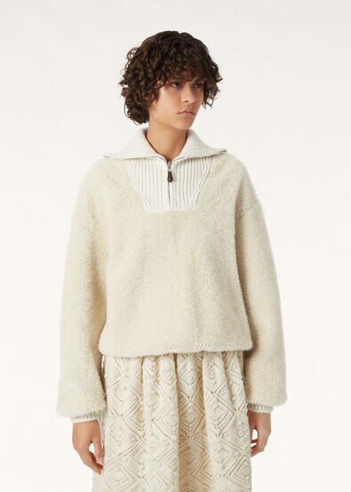 LES MENUIRES HALFNECK SWEATER  FUR WOOL GG 3