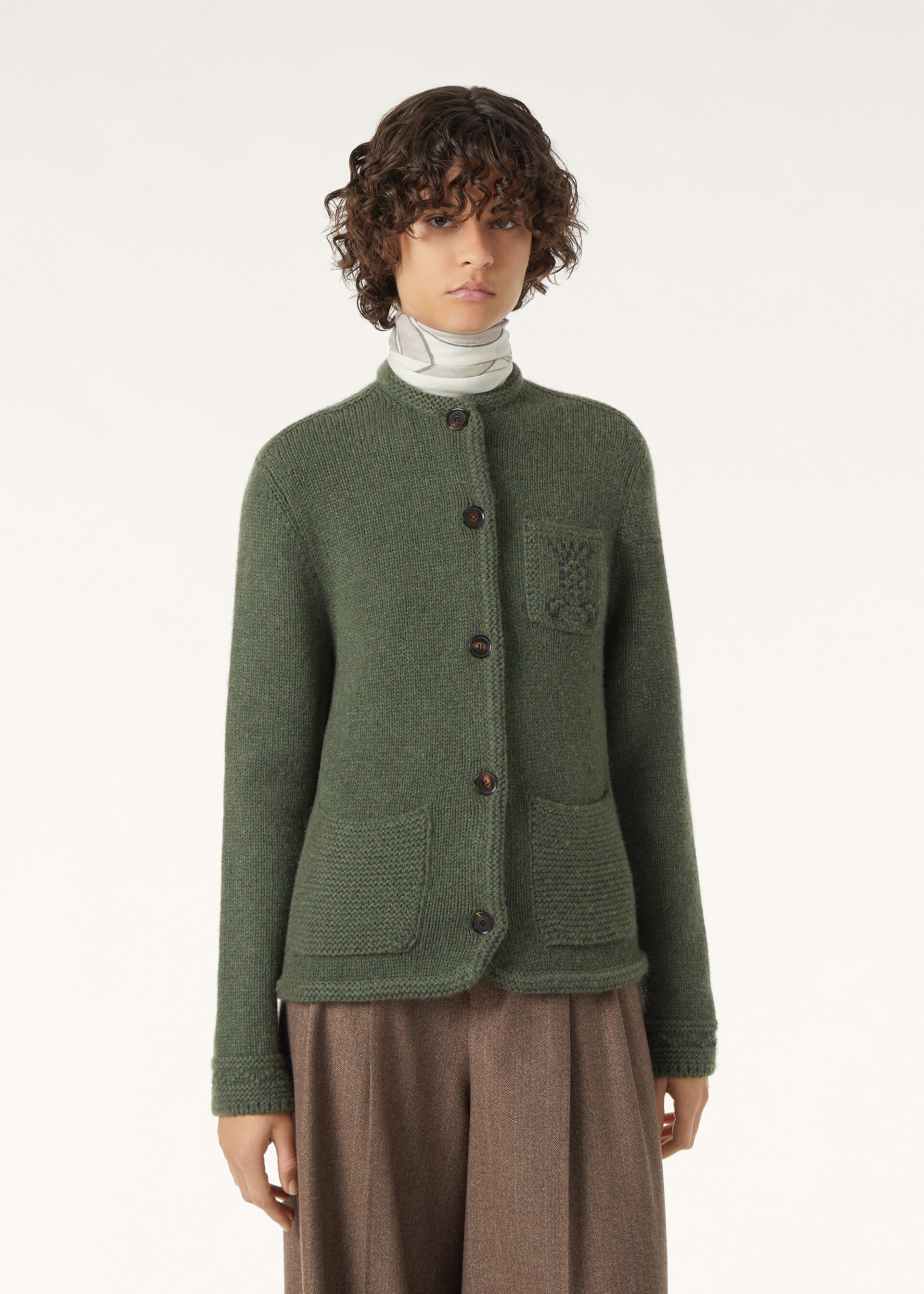 CAREZZA EMBR JACKET MULTICOLOR CROSS STITCH GG 3