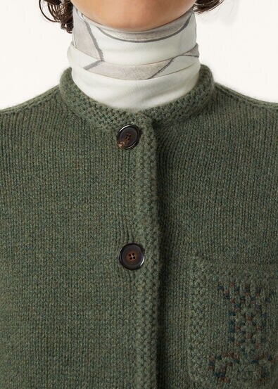 CAREZZA EMBR JACKET MULTICOLOR CROSS STITCH GG 3