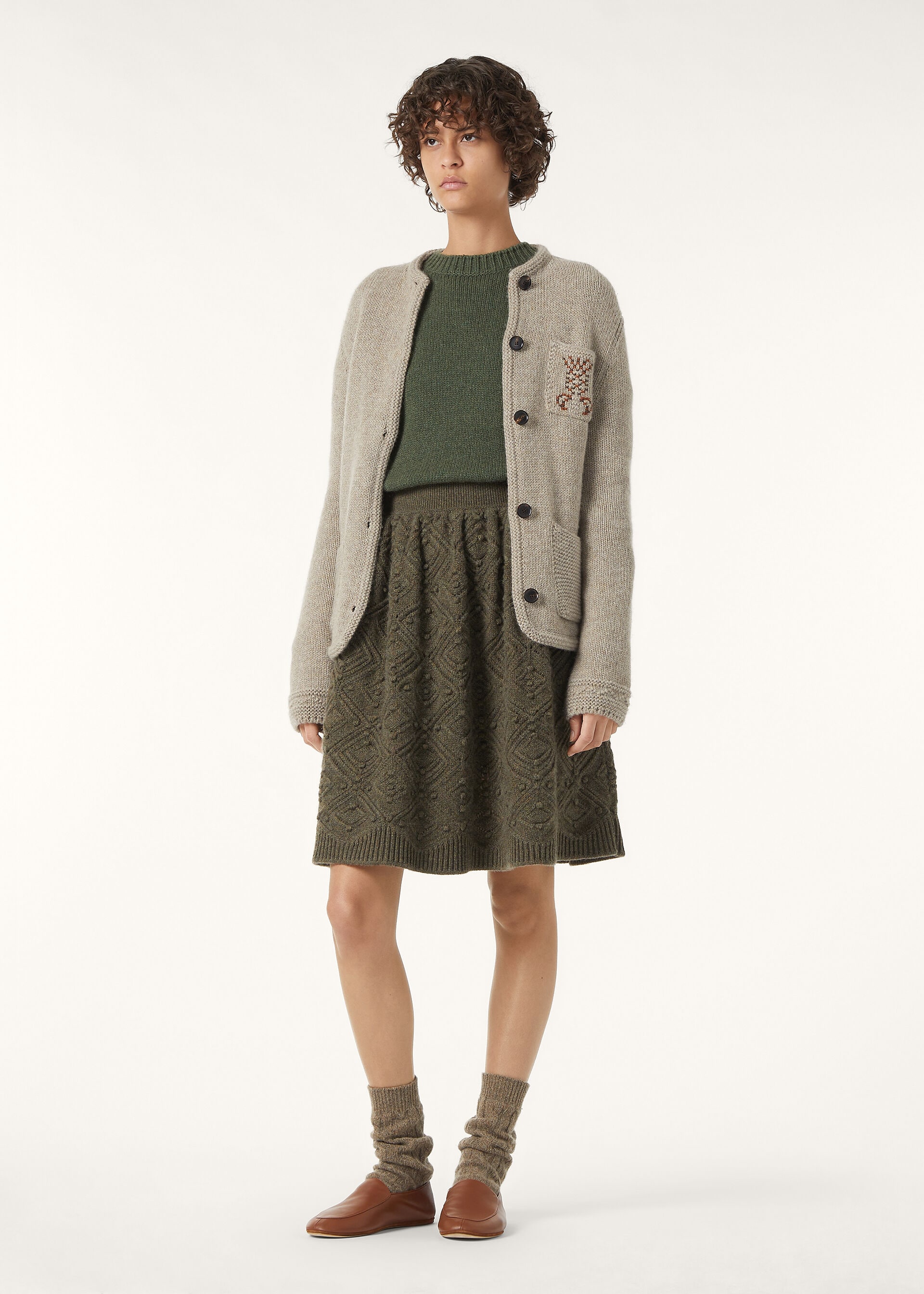 CAREZZA EMBR JACKET MULTICOLOR CROSS STITCH GG 3