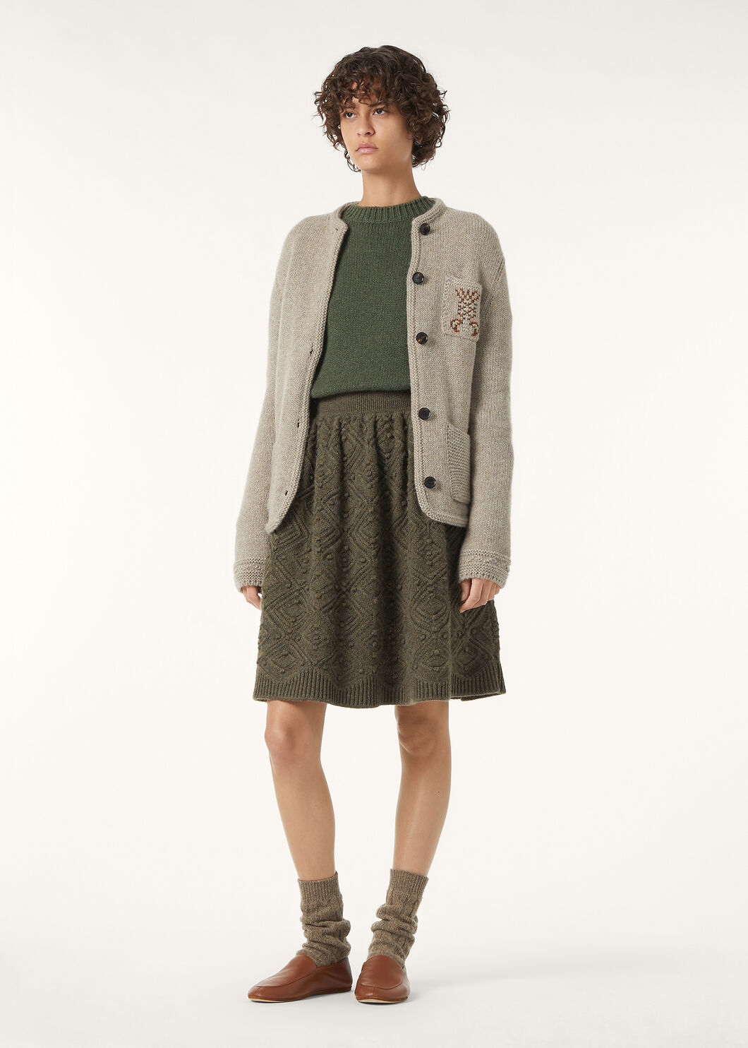 CAREZZA EMBR JACKET MULTICOLOR CROSS STITCH GG 3