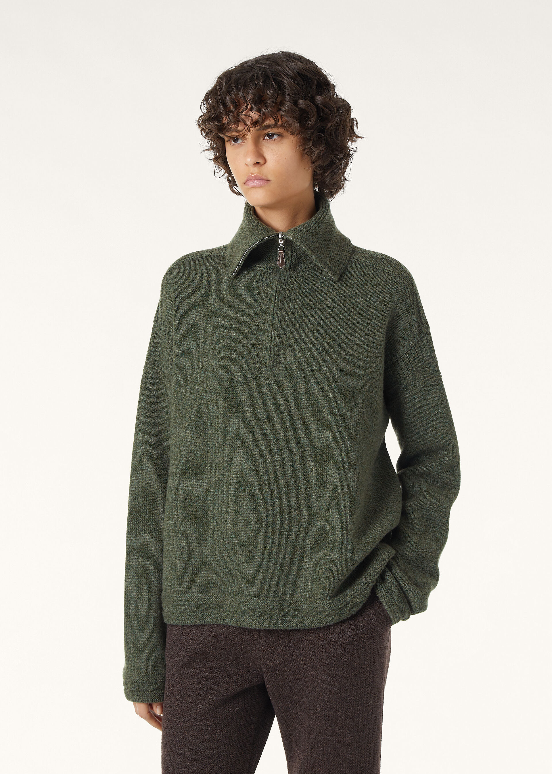 CAREZZA HALF NECK SWEATER CASH GG 5