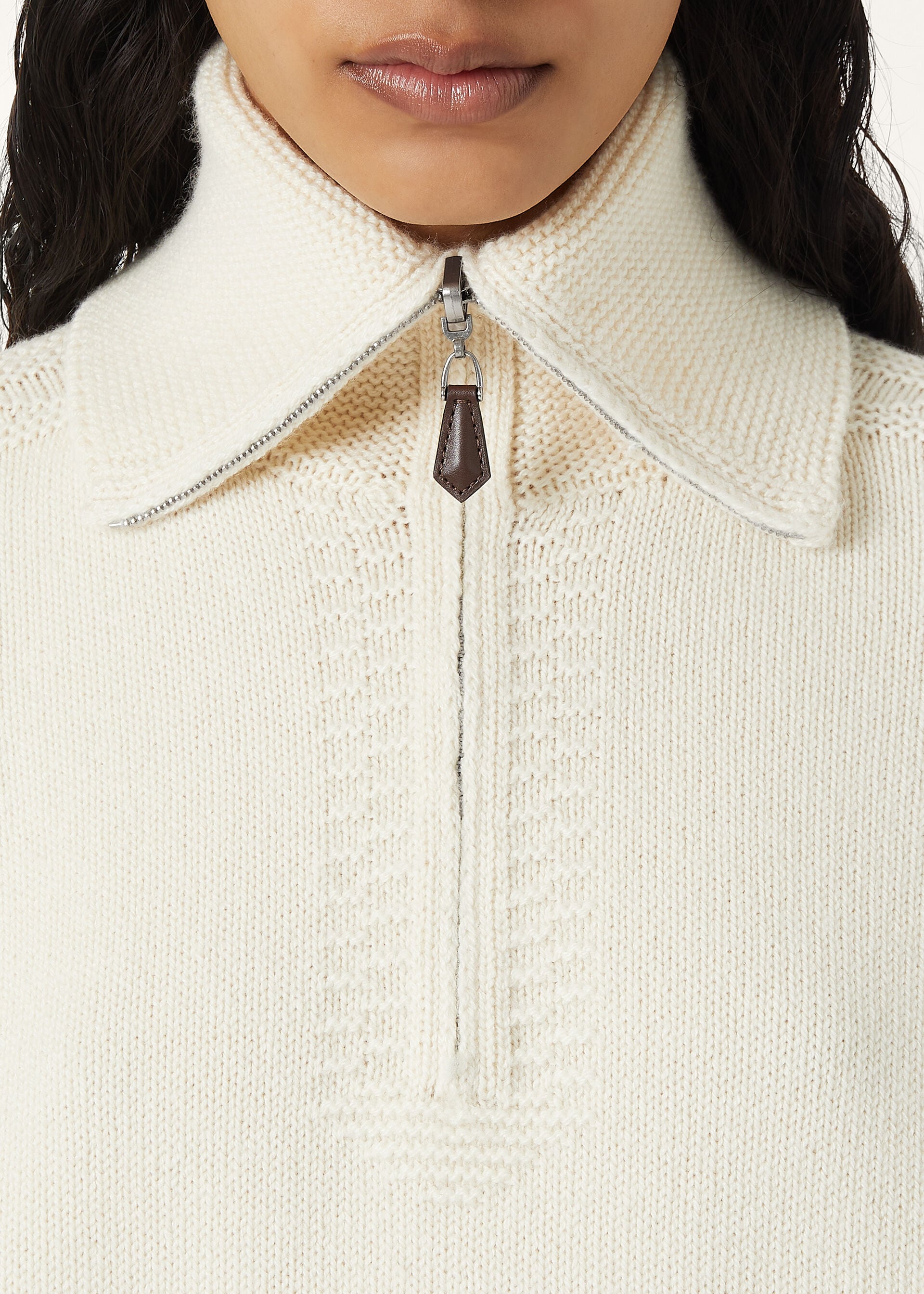 CAREZZA HALF NECK SWEATER CASH GG 5