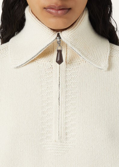 CAREZZA HALF NECK SWEATER CASH GG 5