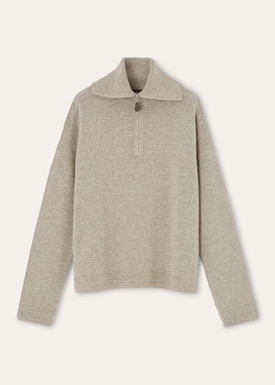CAREZZA HALF NECK SWEATER CASH GG 5
