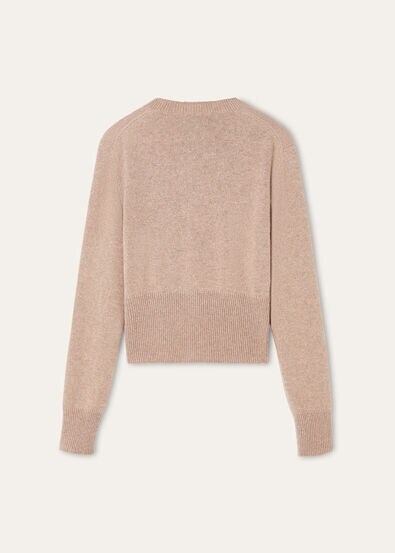 ROSE ISLAND CARDIGAN SWEATER CASH LINEN GG 7