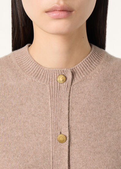 ROSE ISLAND CARDIGAN SWEATER CASH LINEN GG 7