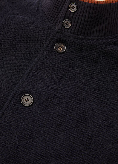 CARRY VEST WOOL COTTON STRIPE
