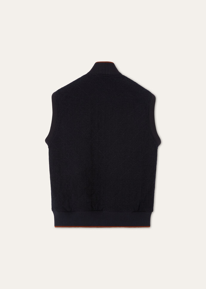 CARRY VEST WOOL COTTON STRIPE_FAP6193_W000_2