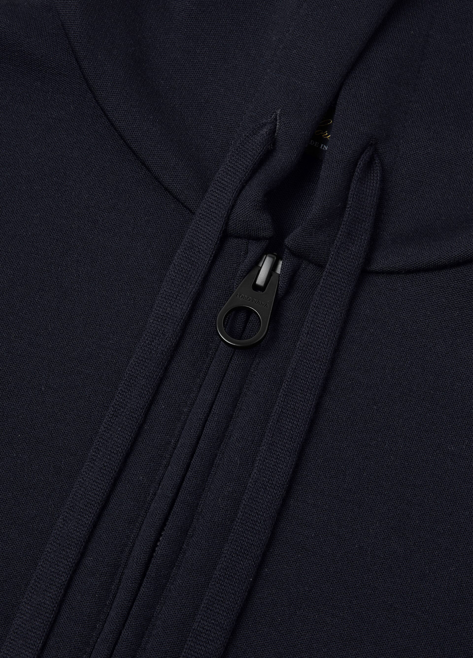 CLEEK HOODED BOMBER WOOL SILK FLEECE