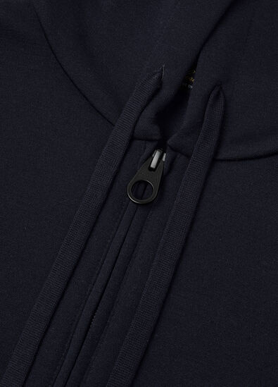 CLEEK HOODED BOMBER WOOL SILK FLEECE
