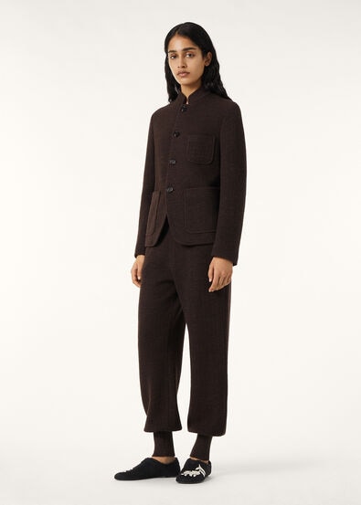 SPAGNA MINI SB JACKET MOULINE' WOOL LINEN SILK