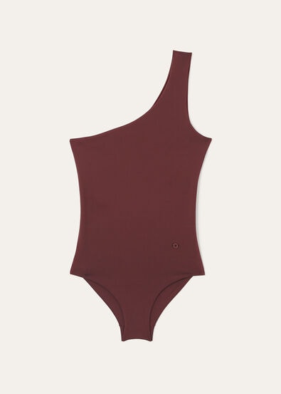 ONE SHOULDER ONE PIECE SOFT TOUCH JERSEY