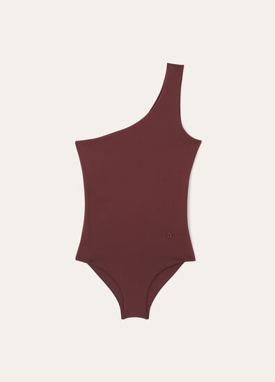 ONE SHOULDER ONE PIECE SOFT TOUCH JERSEY