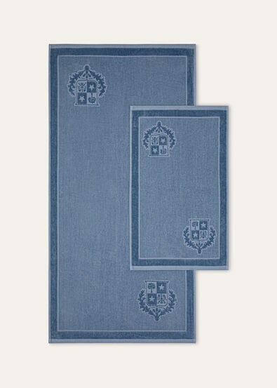 SET OF GUEST & FACE TOWEL CREST COTTON