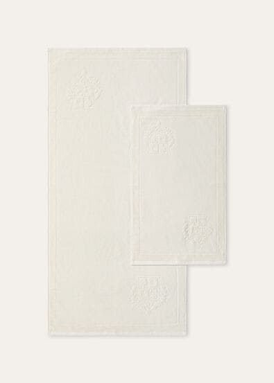 SET OF GUEST & FACE TOWEL CREST COTTON