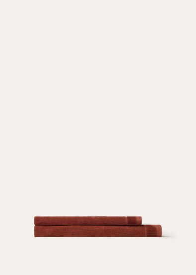 SET OF GUEST & FACE TOWEL CREST COTTON