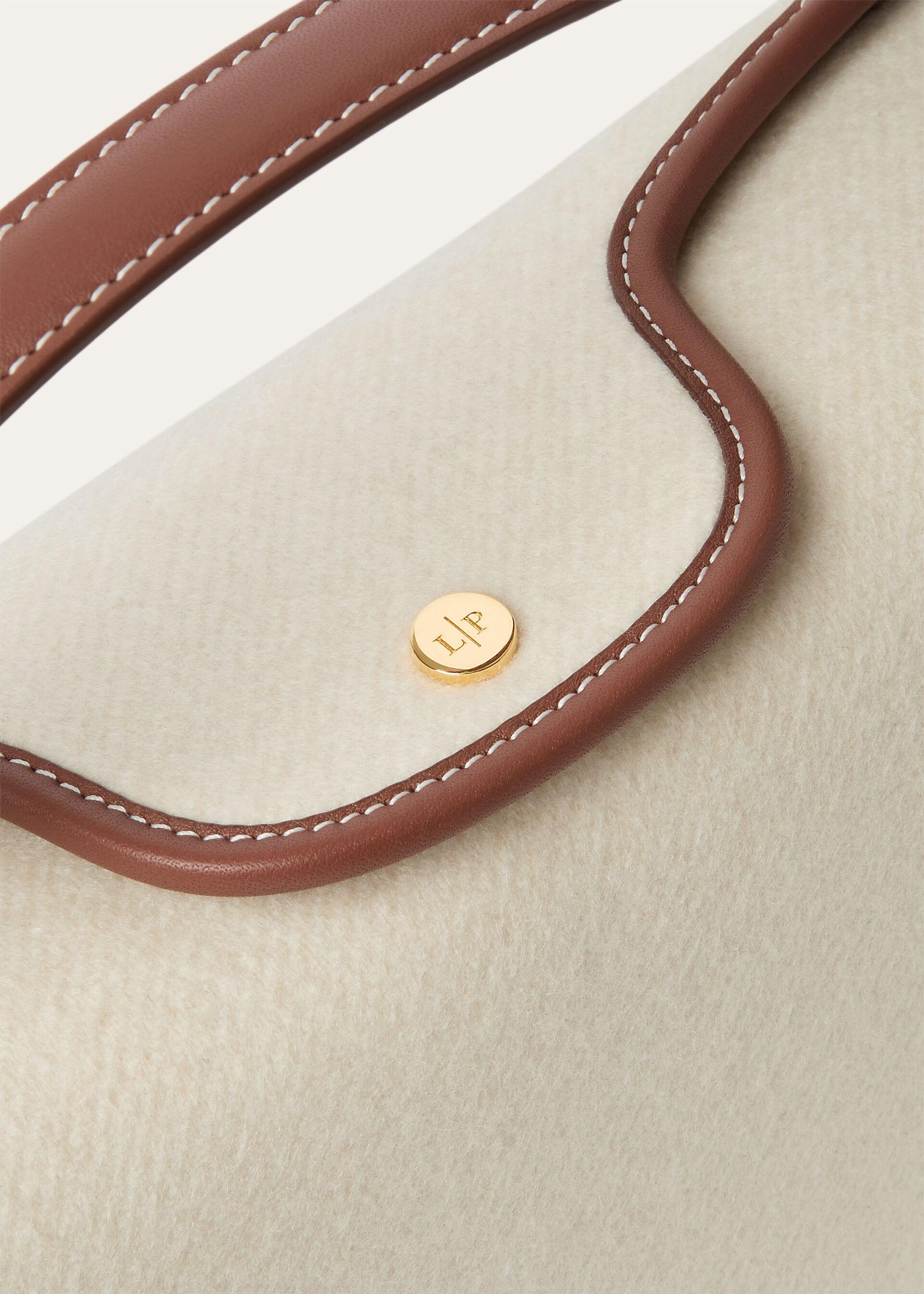 LP TRAVEL POUCH MELTON CASH/ROUNDED LEATHER