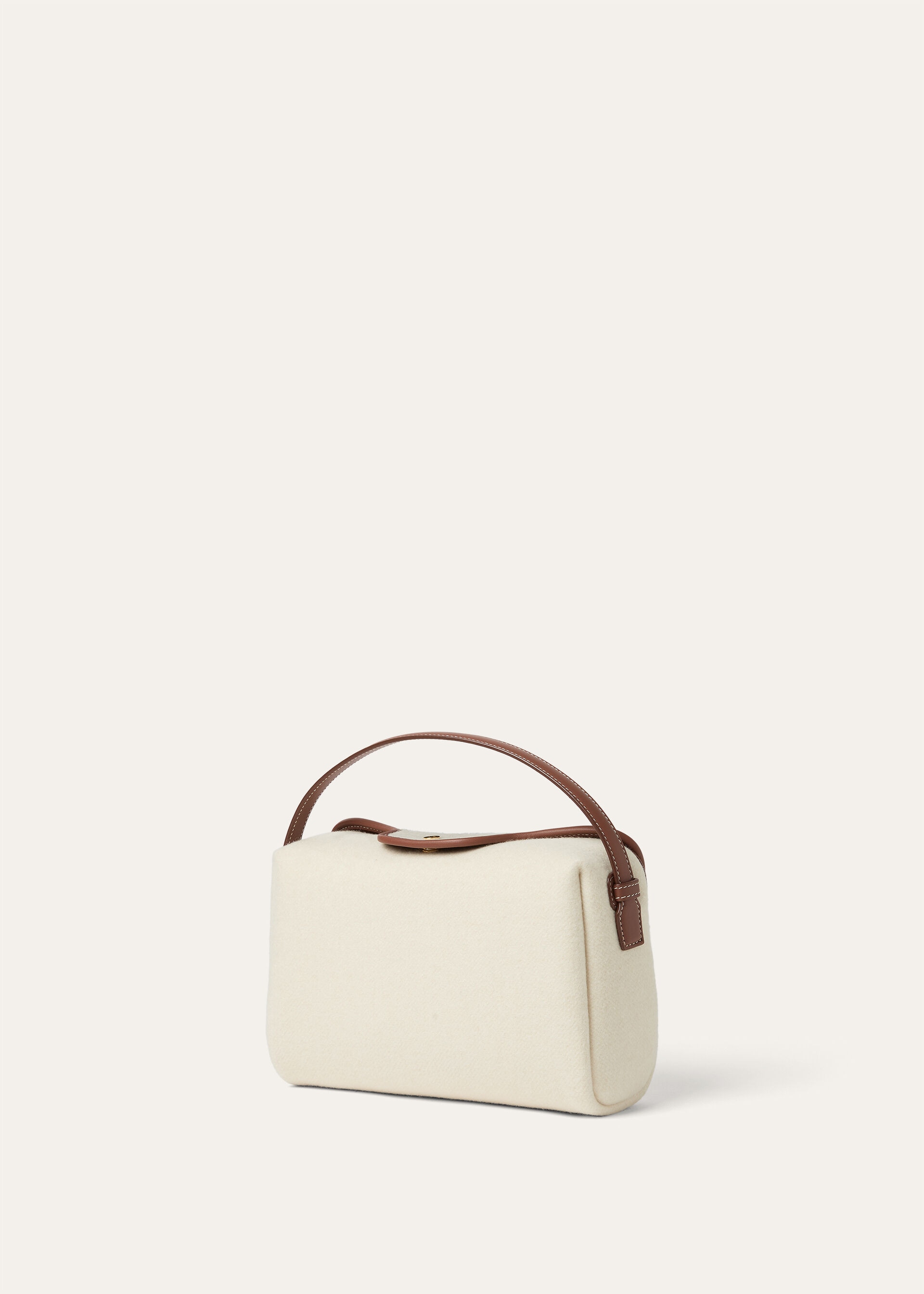 LP TRAVEL POUCH MELTON CASH/ROUNDED LEATHER