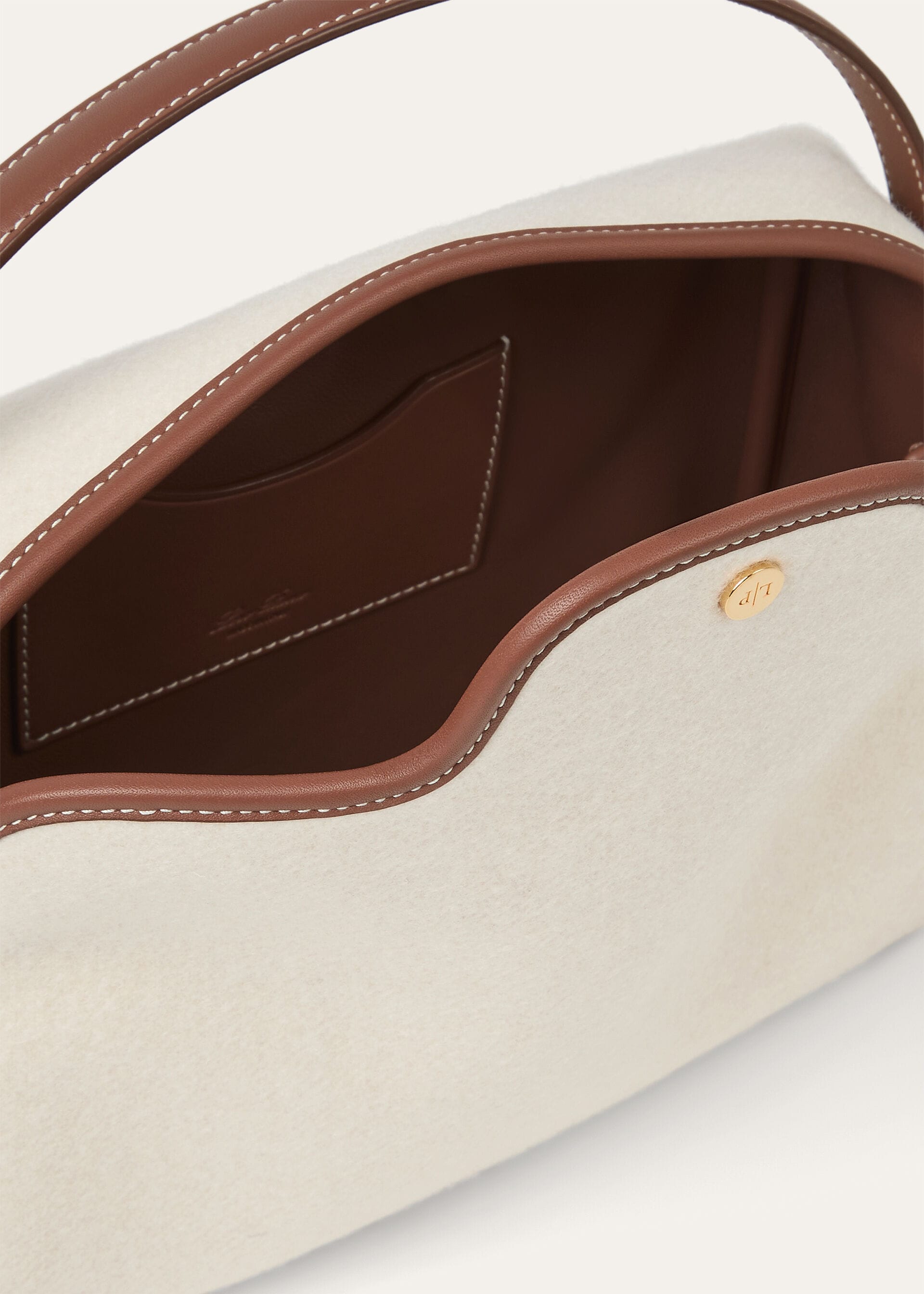 LP TRAVEL POUCH MELTON CASH/ROUNDED LEATHER