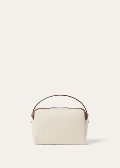 LP TRAVEL POUCH MELTON CASH/ROUNDED LEATHER
