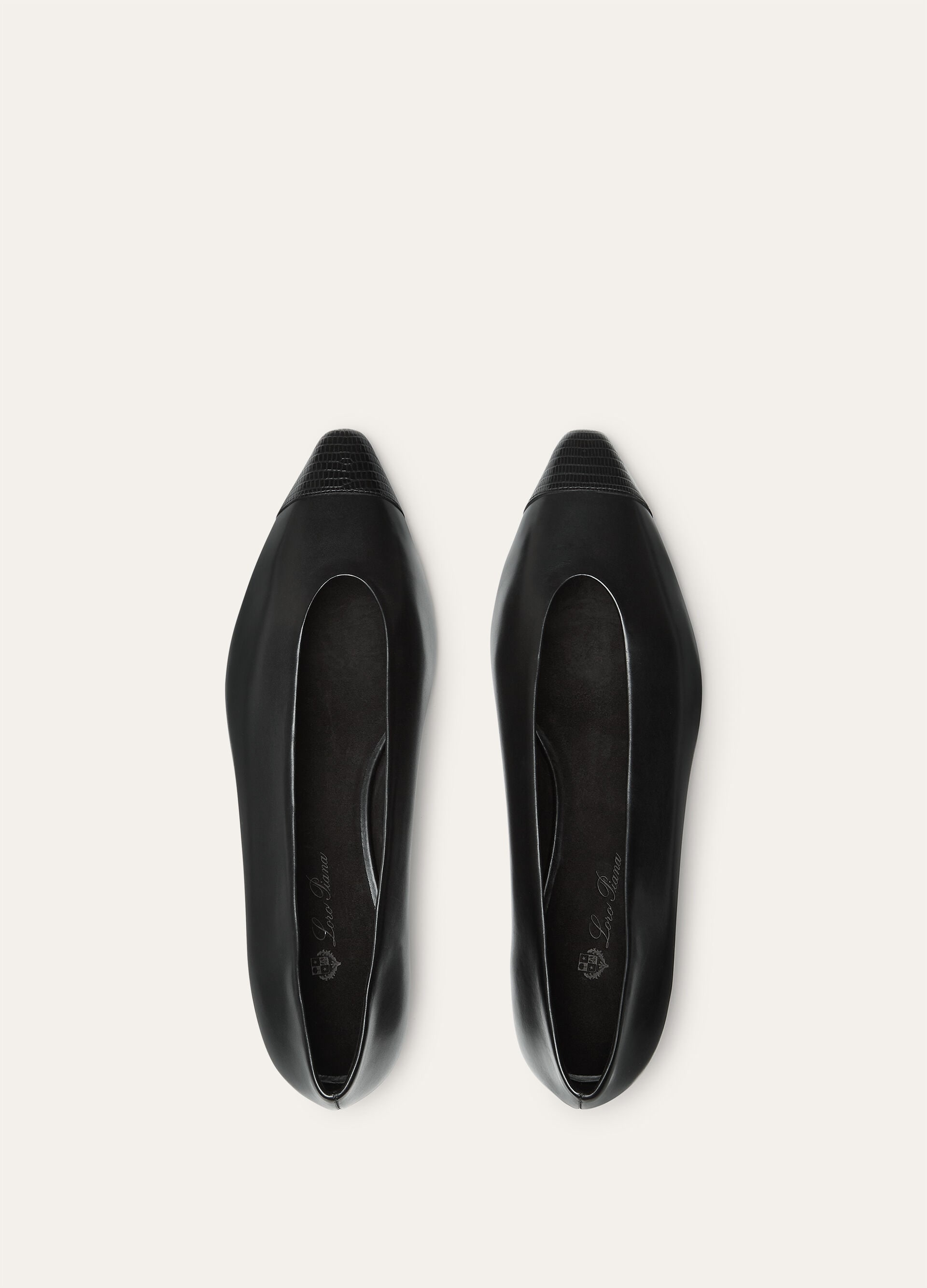 REBECCA CAP TOE BALLERINA LUX. CALF & LIZ. PRINT