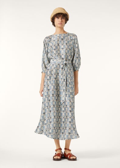 MINA DRESS CARDO VENEZIANO SILK