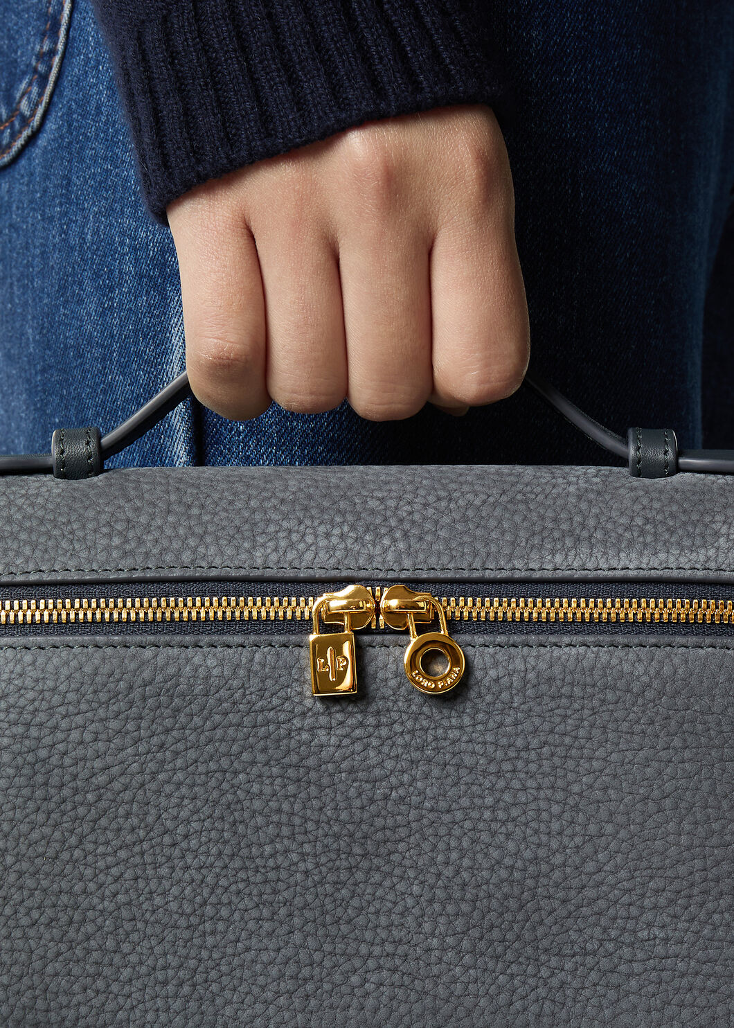 EXTRA POCKET L19 GRAINED NUBUCK/ROUNDED LEATHER