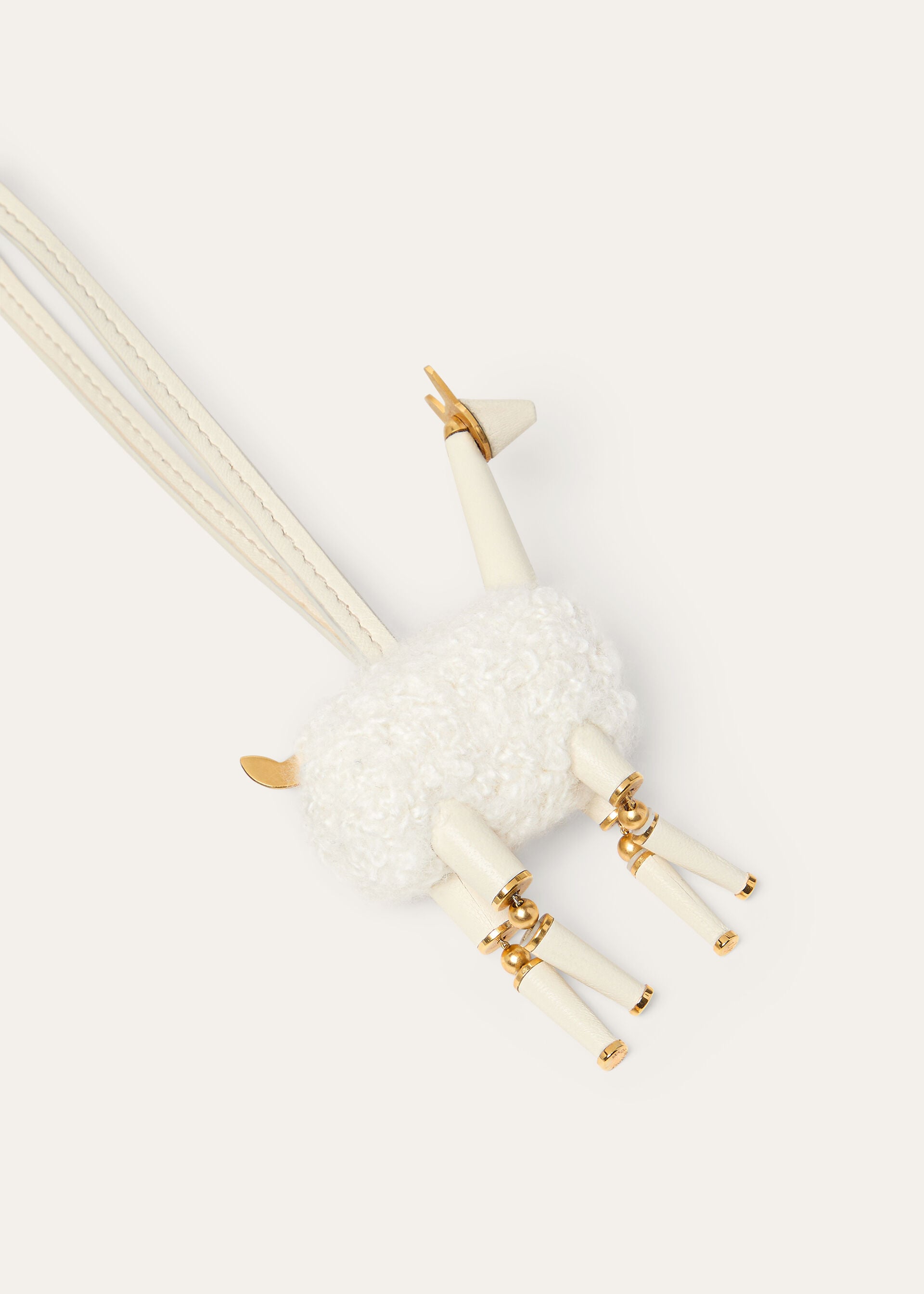 VICUNA CHARM CASHMERE/ROUNDED LEATHER