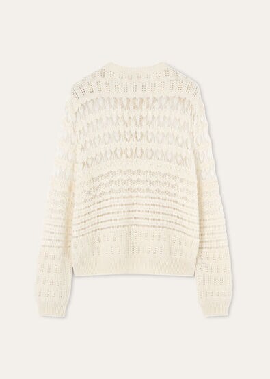 COCOONING LACEY FANT. CARDIGAN SW. CASH SILK GG 7