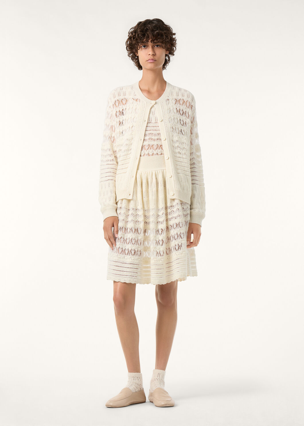 COCOONING LACEY FANT. CARDIGAN SW. CASH SILK GG 7