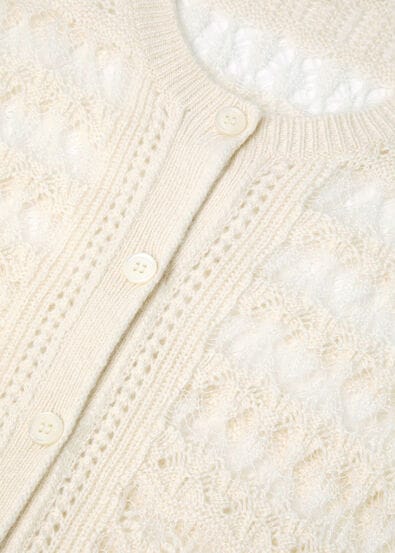 COCOONING LACEY FANT. CARDIGAN SW. CASH SILK GG 7