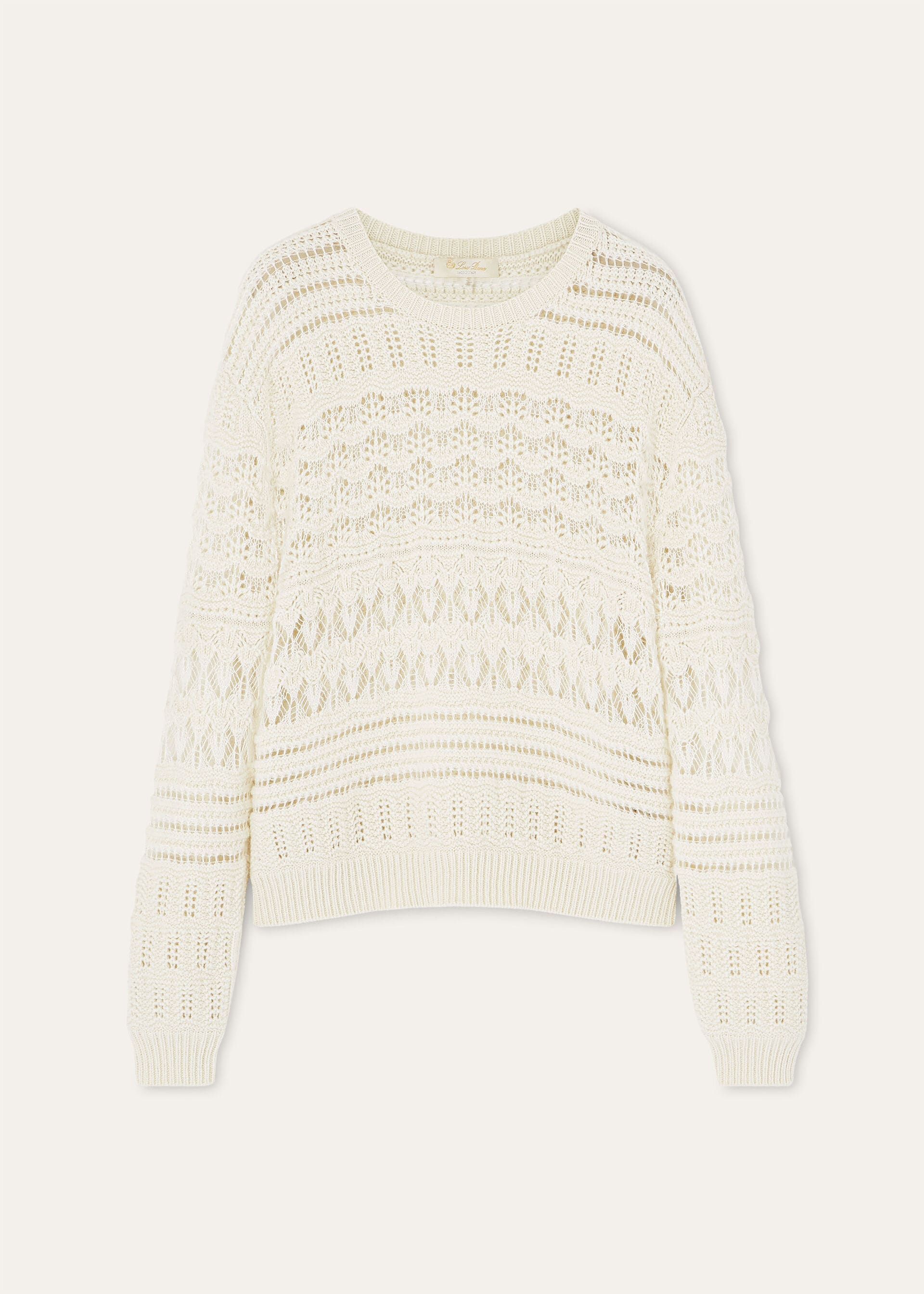 COCOONING LACEY FANT. CREWNECK SW. CASH SILK GG 5